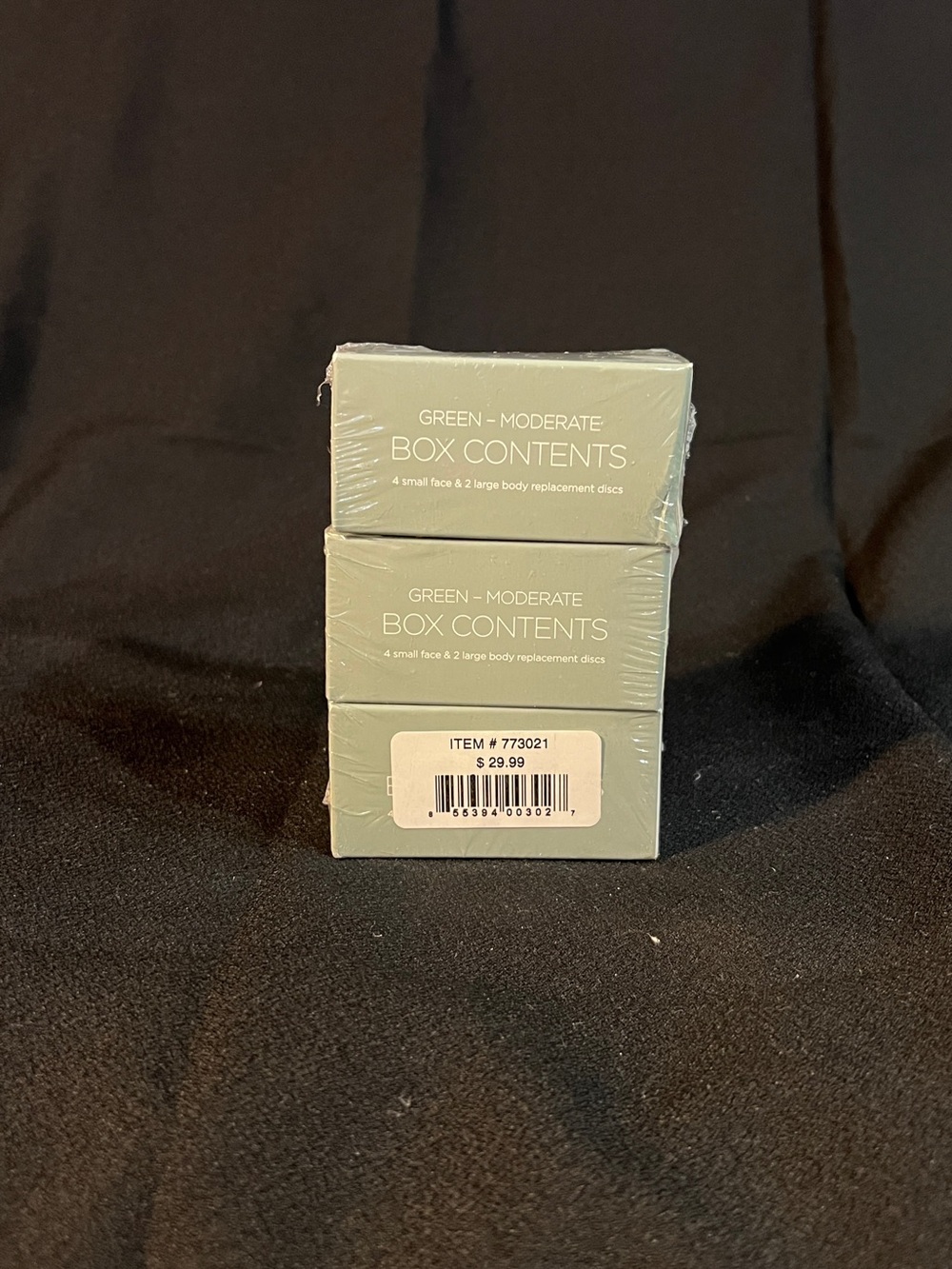 PMD Personal Microderm Replacement Discs  Green (Moderate) - 6 Pack. 3 new boxes